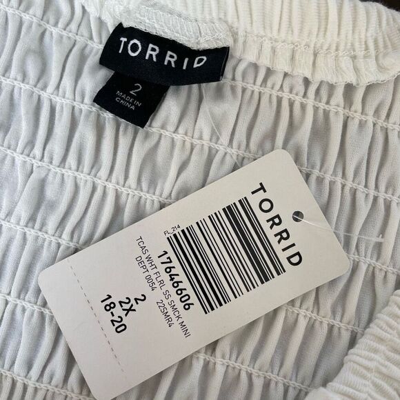 NWT torrid Mini Challis Smocked Dress 2 2X - Picture 9 of 10